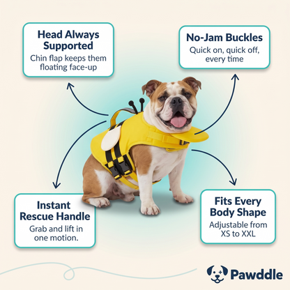Pawddle Splash Vest – Dog Life Jacket